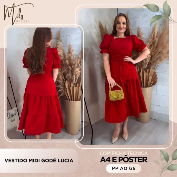 Vestido Midi Godë Lucia