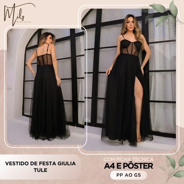 Vestido de Festa Giulia Tule