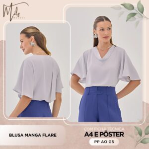 Blusa Manga Flare