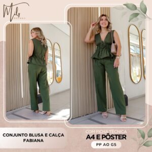 Conjunto Blusa e Calça Fabiana