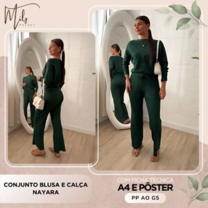 Conjunto Blusa e Calça Nayara