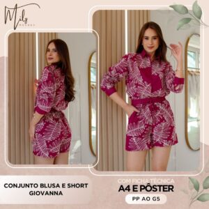 Conjunto Blusa e Short Giovanna