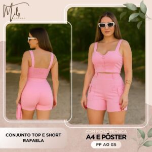 Conjunto Top e Short Rafaela