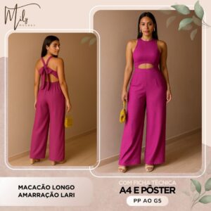 Macacão Longo Amarração Lari