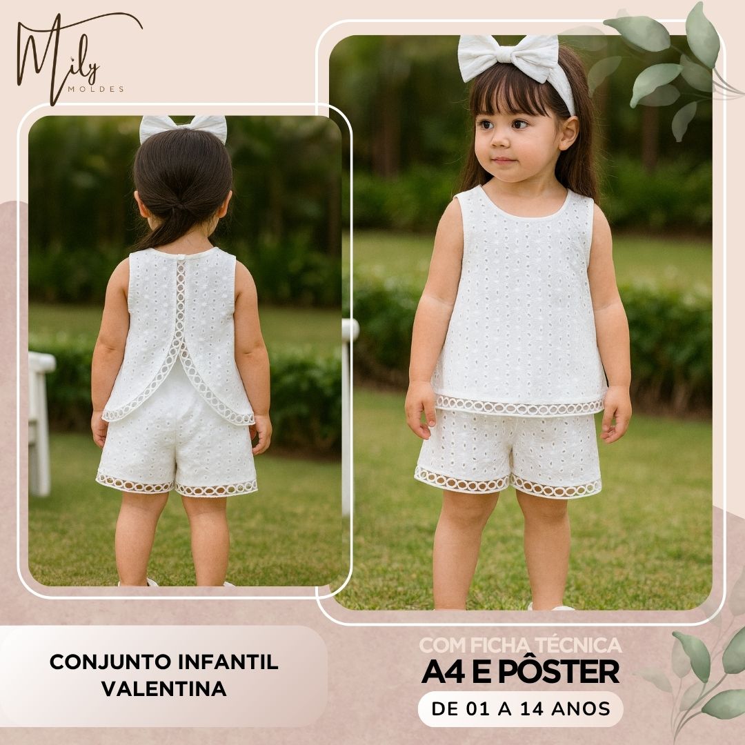 Conjunto Infantil Valentina