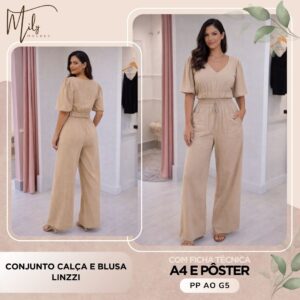 Conjunto Calça e Blusa Linzzi