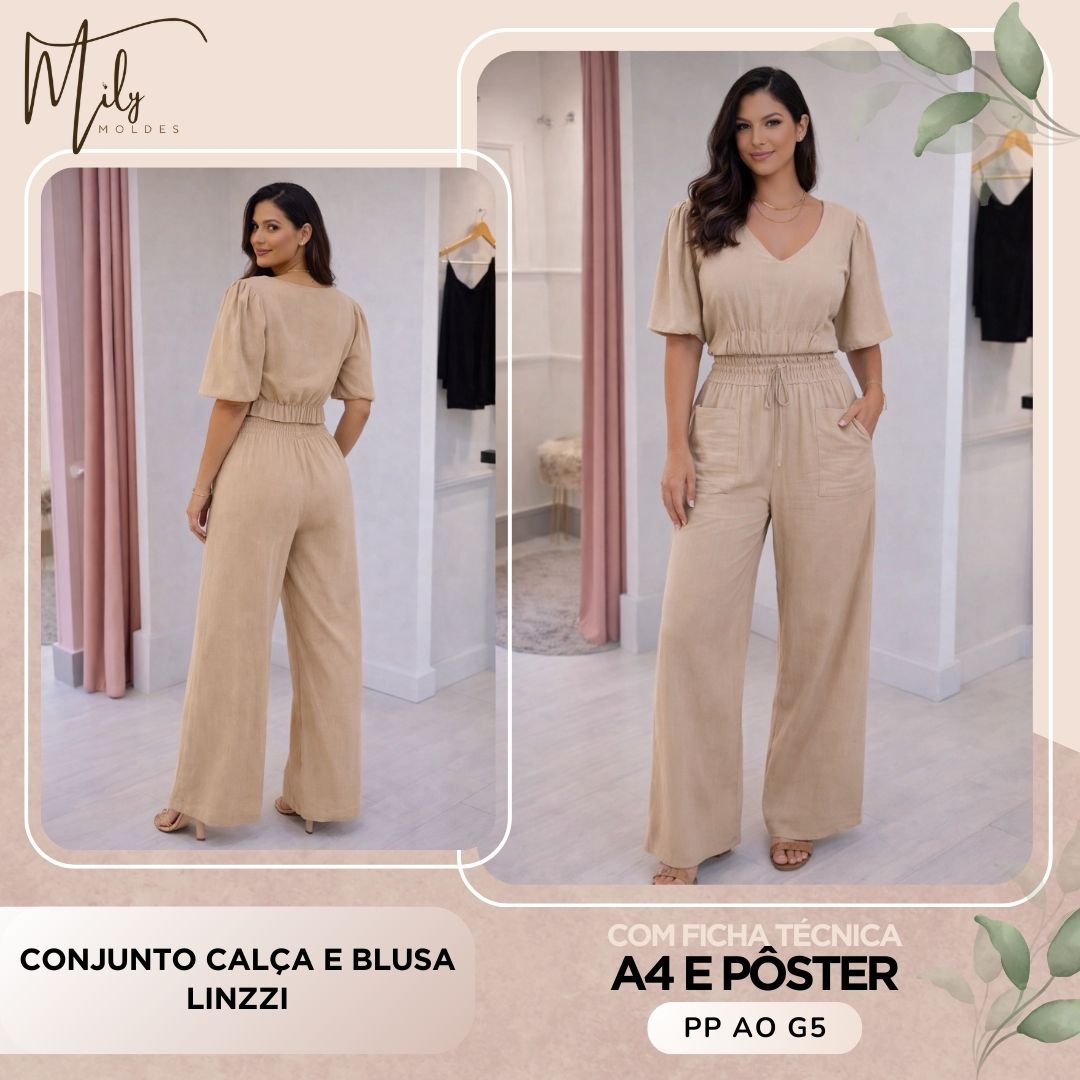 Conjunto Calça e Blusa Linzzi