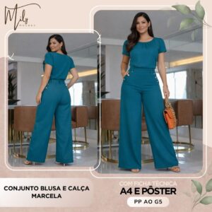 Conjunto Blusa e Calça Marcela