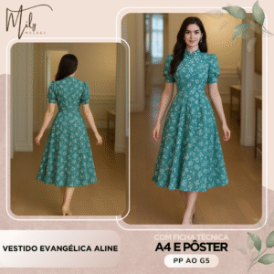 Vestido Evangélica Aline