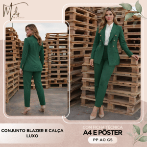 Conjunto Blazer e Calça Luxo