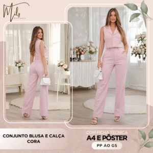 Conjunto Blusa e Calça Cora