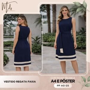Vestido Regata Faixa