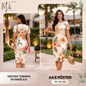 Vestido Tubinho Evangêlica