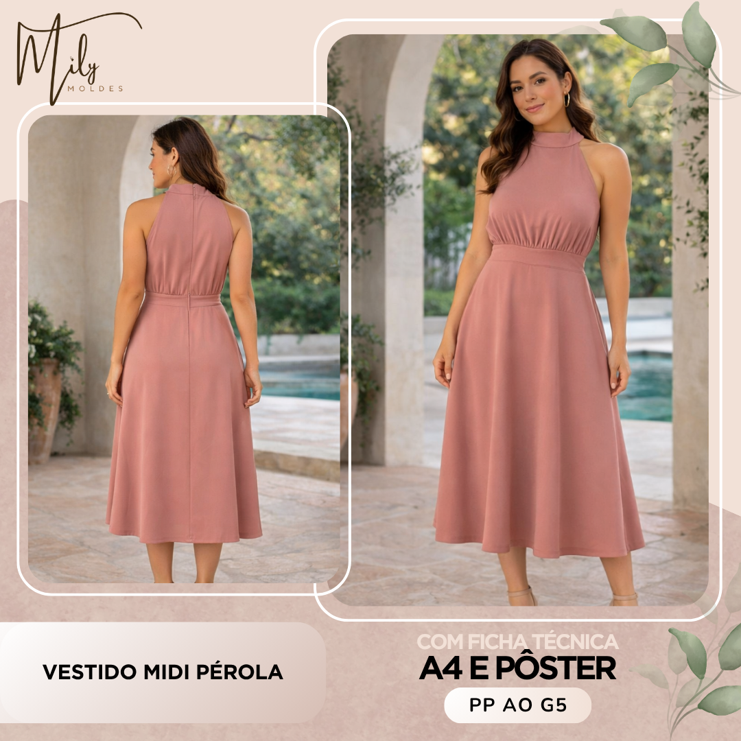 Vestido Midi Pérola