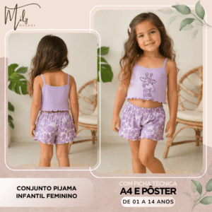 Conjunto Pijama Infantil Feminino