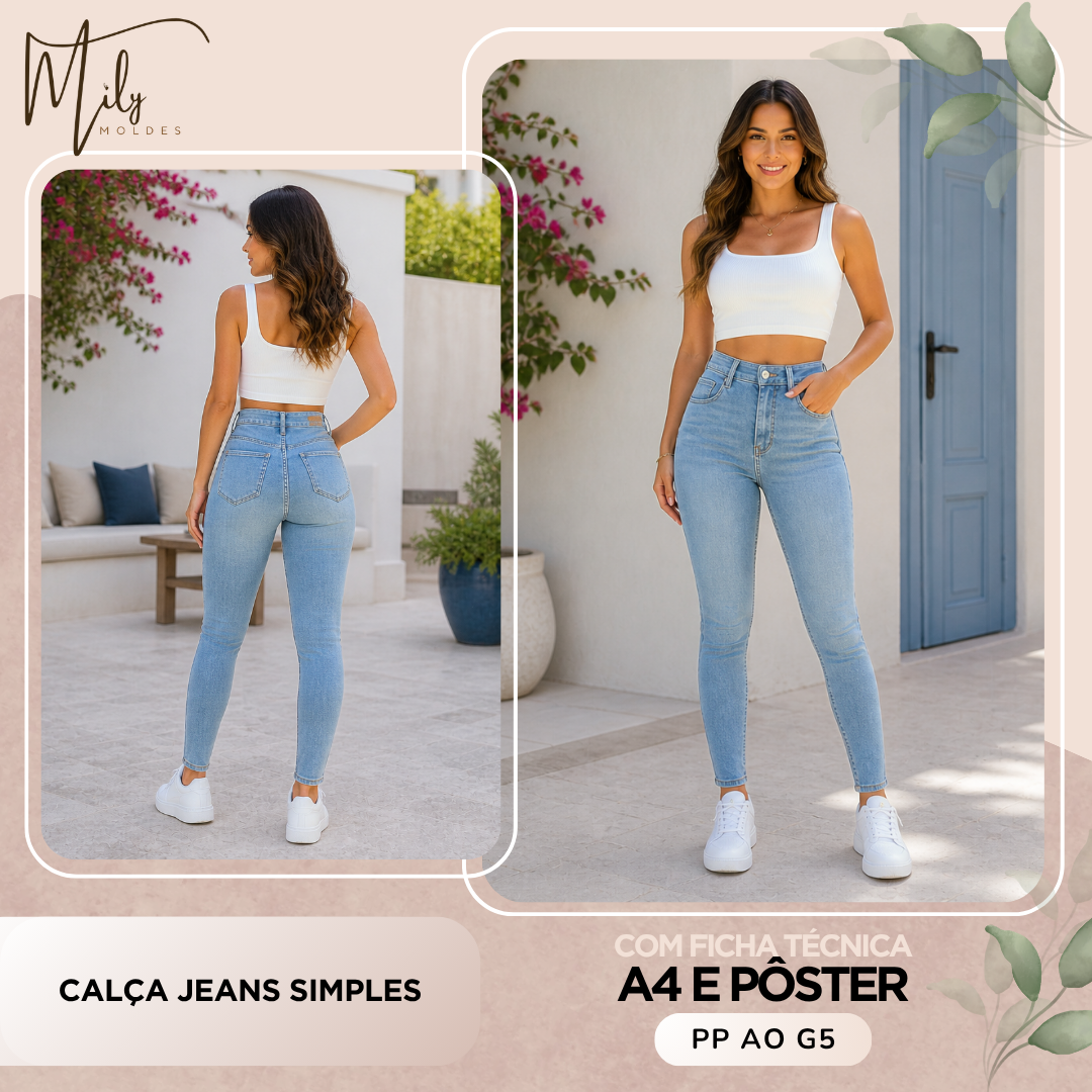 Calça Jeans Simples