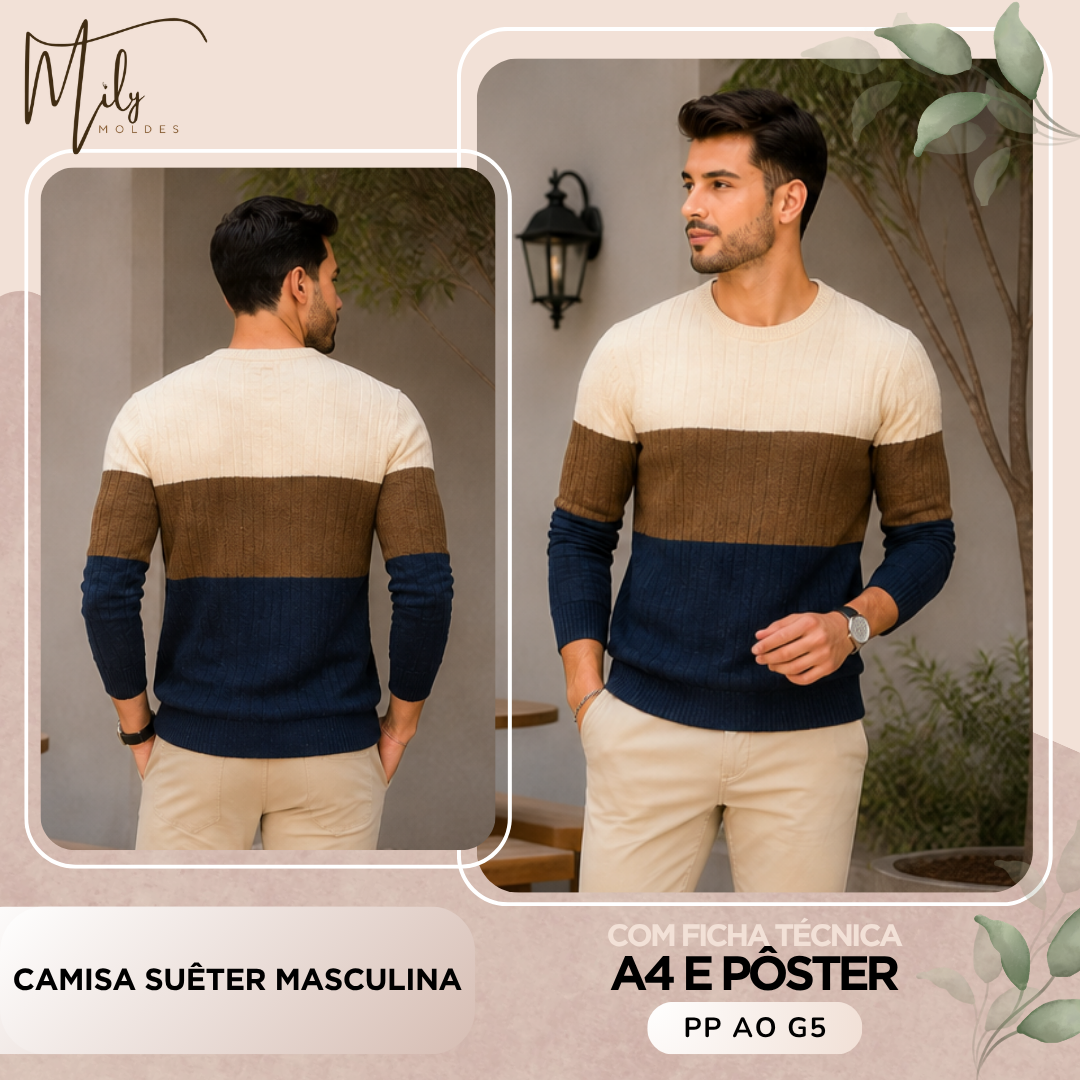 Camisa Suêter Masculina