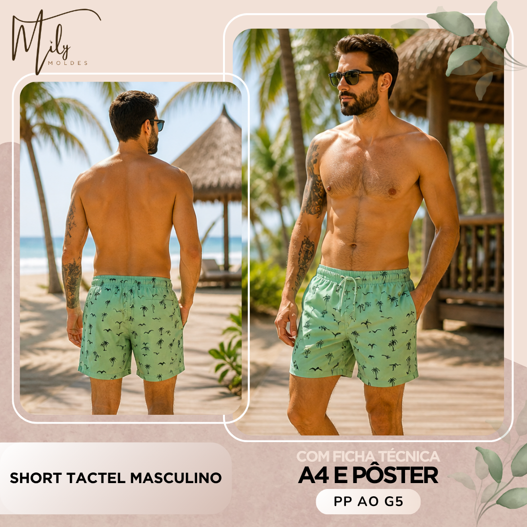 Short Tactel Masculino