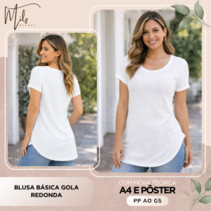 Blusa Básica Gola Redonda