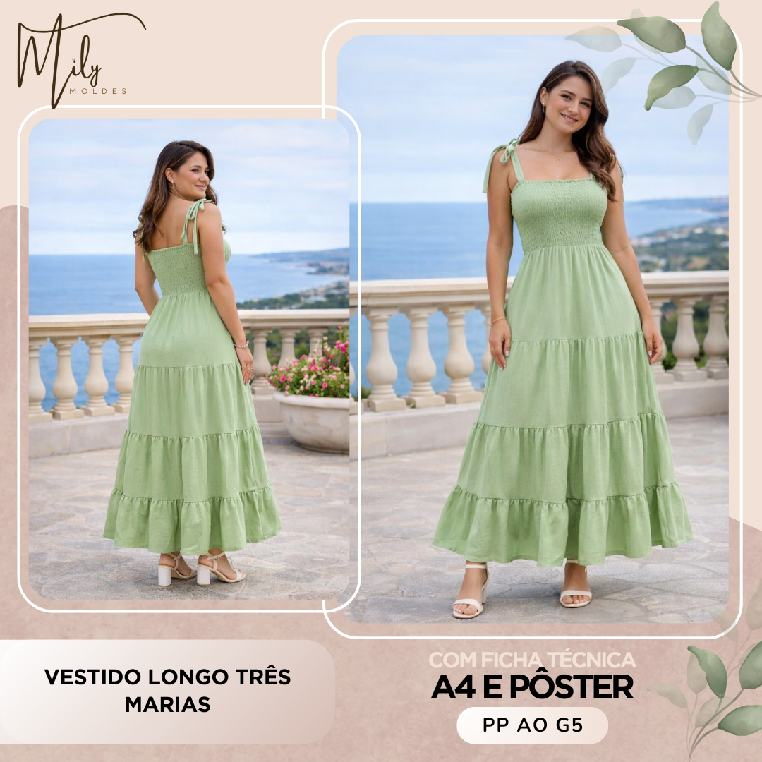 Vestido Longo Três Marias