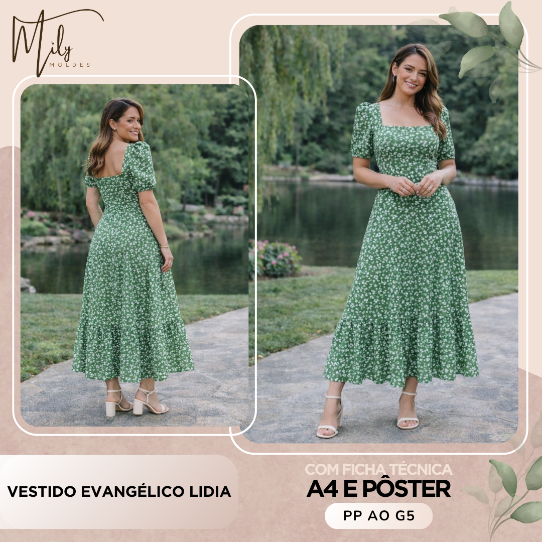 Vestido Evangélico Lidia