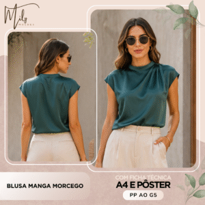 Blusa Manga Morcego
