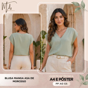 Blusa Manga Asa de Morcego