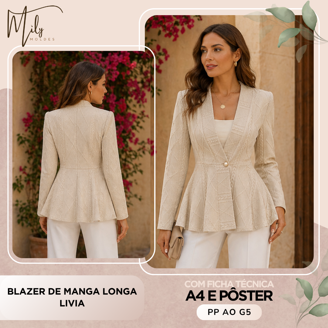 Blazer de Manga Longa Livia