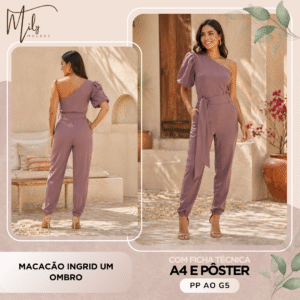 Macacão Ingrid um Ombro