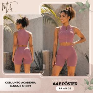Conjunto Academia Blusa e Short