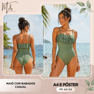 Maiô com Babados Casual