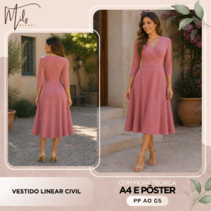 Vestido Linear Civil